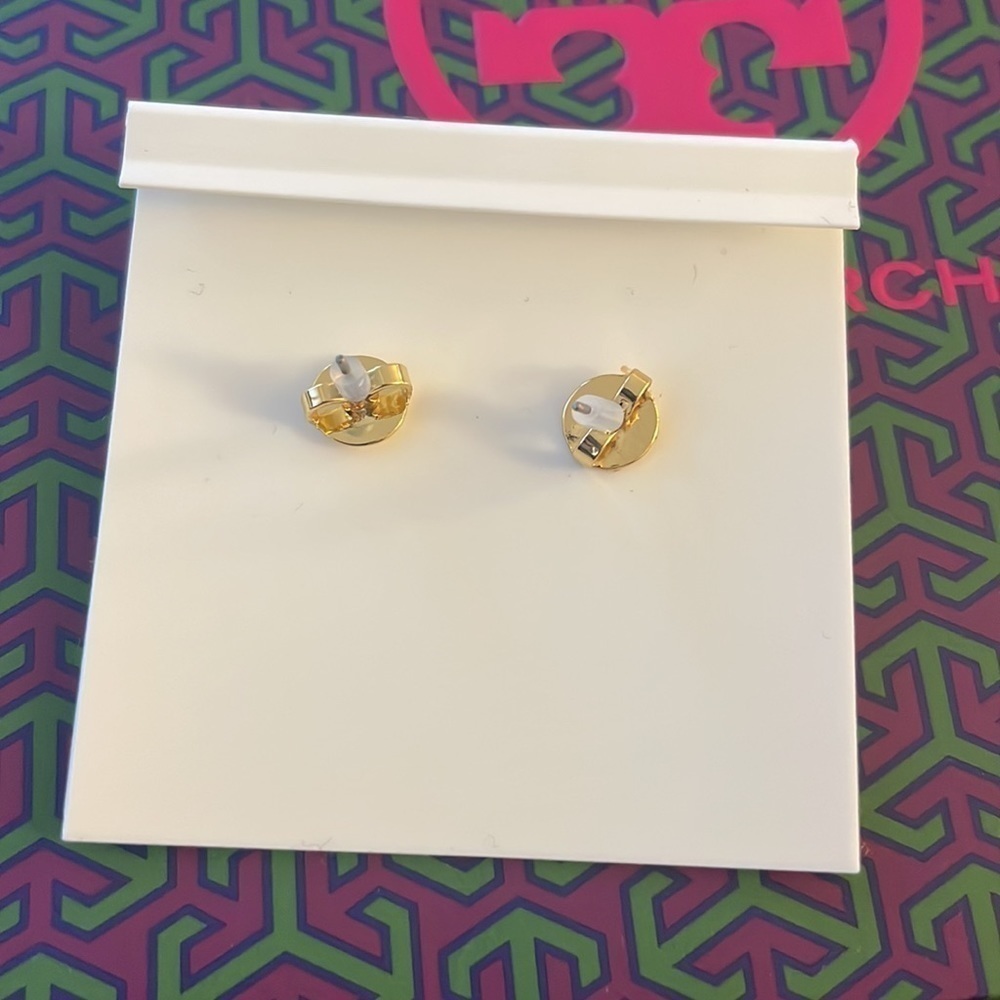 TORY BURCH earrings on card - Picture 3 of 3